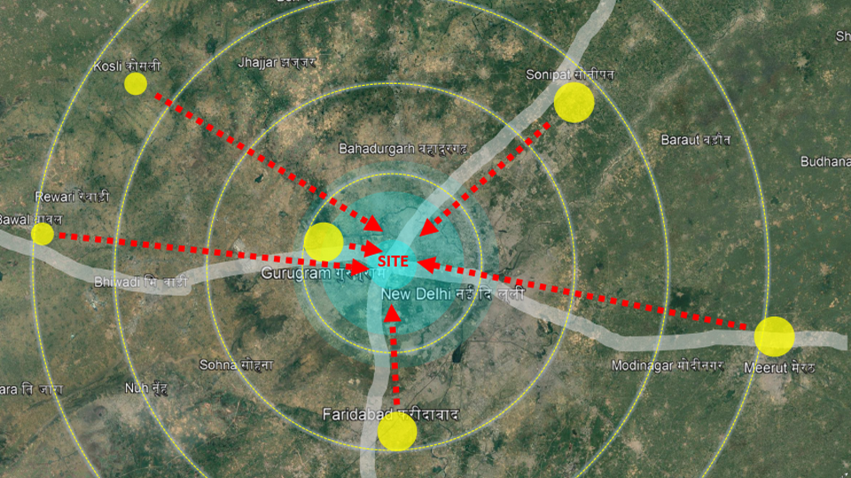 Location Of Omaxe Dwarka
